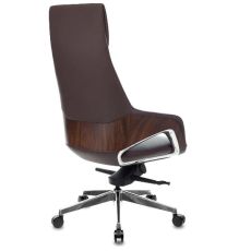Кресло руководителя Бюрократ _DAO-2 [_dao-2/brown] на колесиках, кожа, коричневый
